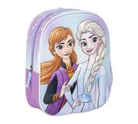 Children's Backpack 3D Frozen - Blue - 25x10x31cm - Made of Polyester and EVA -