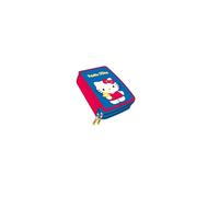 CERDÁ LIFE'S LITTLE MOMENTS Astuccio con accessori Hello Kitty con matite, pennarelli e penne | Astuccio scolastico per bambini triplo con design Sanrio, Hello Kitty, 12.5x19.5x4.5 cm, Licenza