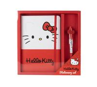 Cerdà Hello Kitty Set di cartoleria - Quaderno - Penna a sfera - Rosso e bianco