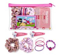CERDA LIFE´S LITTLE MOMENTS Set Accessori Capelli Hello Kitty & Friends | Pochette + 2 Scrunchie + 3 Elastici + 1 Elastico Intrecciato con Ciondolo + 2 Mollette Decorate + 2 Mollette Semplici