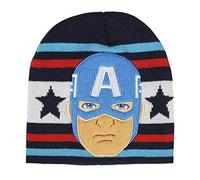 CERDÁ LIFE'S LITTLE MOMENTS 2200005890 Gorro 3D Capitán América-Licencia Oficial Marvel, Multicolor, Talla única Unisex Niños