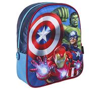 CERDÁ LIFE'S LITTLE MOMENTS 3D Infantil de The Avengers de Bosillo Unico-Licencia Oficial Marvel, Unisex niños, Rojo, Mochila Recomendada para niños de 3-6 años, en Edad de Preescolar