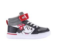CERDÁ LIFE'S LITTLE MOMENTS Alte da Bambina di Minnie Mouse | Scarpa Sportiva Alta con un'Imbattibile Combinazione di Stile e Comfort, Stivaletto, Nero, 33 EU