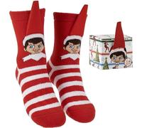 CERDÁ LIFE'S LITTLE MOMENTS Antideslizante Navideño The Elf Diseño Seguro | Calcetines Cómodos Para Niños Calzini antiscivolo natalizi Taglia unica (Set di 2) Unisex Bambino
