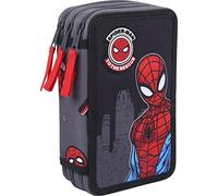 CERDÁ LIFE'S LITTLE MOMENTS,Astuccio a 3 Scomparti,Con Tutto il Materiale Scolastico per Scuola dell'Infanzia e Primaria,Licenza Ufficiale Marvel, multicolore, 2700000381