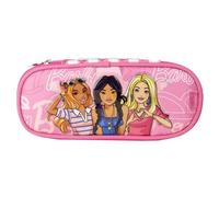 CERDÁ LIFE'S LITTLE MOMENTS Astuccio Ovale Barbie 24x11x5 cm - Patch in Gomma, Zip Rinforzata, Scomparto con Taschina Interna, Licenza Ufficiale Mattel Cerdà