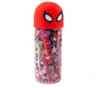 CERDÁ LIFE'S LITTLE MOMENTS Astuccio per bambini Spiderman con coperchio 3D Stitch riempito con matite per scuola, arte e viaggi