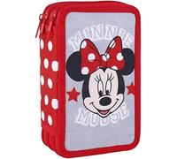 CERDÁ LIFE'S LITTLE MOMENTS Astuccio Scuola a 3 Scomparti per Bambina,Minnie Mouse,con Materiale Scolastico Necessario per Asilo e Scuola Primaria,Licenza Ufficiale Disney,multicolore,2700000399