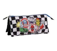 Astuccio Scuola The Avengers Nero 12 x 3 x 22,5 cm