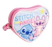 CERDÁ LIFE'S LITTLE MOMENTS Bambine da 2 a 8 anni Design Colorato con Personaggi Animati, Borsa Disney Leggera e Spaziosa, Borsa Cuore Stitch Unisex-Bambini e Ragazzi, M