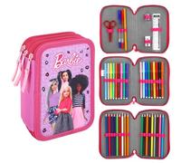 CERDÁ LIFE'S LITTLE MOMENTS Barbie - Astuccio grande a 3 ripiani, multi scomparti, articoli per la scuola, cancelleria, penne colorate