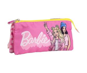 CERDÁ LIFE'S LITTLE MOMENTS Barbie, astuccio per scuola grande, resistente e multifunzionale per ragazzi e ragazze di Barbie, Rosa, Portatutto compatto, chiusura sicura, facile da trasportare