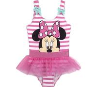 CERDÁ LIFE'S LITTLE MOMENTS Bikini à Volants pour Filles des Personnages de Minnie | Licence Officielle Disney Costume da Bagno in Tulle Rosa e Bianco, 6 Years Bambine e Ragazze