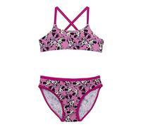 CERDÁ LIFE'S LITTLE MOMENTS - Bikini da Bambina | Realizzato in Poliestere all'85% e in Microfibra al 15%, con Fodera Interna al 100% in Poliestere - con Il Personaggio di Minnie
