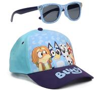 CERDÁ LIFE'S LITTLE MOMENTS Bluey Cappellino da Baseball e Occhiali da Sole | Cappello e Occhiali con Protezione UV 400 per Bambini (Bluey - Blu)