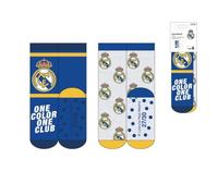 CERDÁ LIFE'S LITTLE MOMENTS Calcetín Antideslizante Aplicaciones Real Madrid Niños - Calcetines Oficiales Infantiles, Diseño Exclusivo con Escudo, Multicolore, 27-30 (Pacco da 2) Bambini e Ragazzi