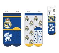 CERDÁ LIFE'S LITTLE MOMENTS Calcetín Antideslizante Aplicaciones Real Madrid Niños - Calcetines Oficiales Infantiles, Diseño Exclusivo con Escudo, Multicolore, 31-34 (Pacco da 2) Bambini e Ragazzi