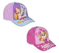 Cappellino per bambini con visiera della Paw Patrol - Colore Rosa - Misura 53 cm - Realizzato con 65% cotone e 35% poliestere - Stampa Paw Patrol - Prodotto originale progettato in Spagna, Rosa,
