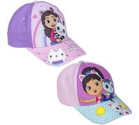 Gabby's Dollhouse - Cappellino per bambini con visiera, colore: turchese, misura 51 cm, realizzato con 65% cotone e 35% poliestere, stampa Gabby's Dollhouse - Prodotto originale progettato in Spagna,