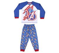 CERDÁ LIFE'S LITTLE MOMENTS Chico Capitan America [ Los Vengadores ] -Pijama de Invierno 100% Algodón-Licencia Oficial Marvel And Toddler Pyjama Bottoms, Azul, 5 Años Baby Boys