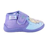 CERDÁ LIFE'S LITTLE MOMENTS Ciabatte Casa da Bambina per l'inverno con Velcro di Elsa di Frozen con Interni al 100% in Cotone e Suola Antiscivolo, Pantofole, Lilla, 25 EU