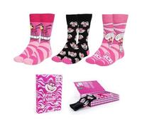 CERDÁ LIFE'S LITTLE MOMENTS | Confezione da 3 Calzini Disney Alice Taglia 36/43 Comodi e Morbidi - Confezione da 3 Calzini Disney Alice con Stile Unico e Licenza Ufficiale