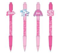 CERDÁ LIFE'S LITTLE MOMENTS Confezione da 4 penne ispirate a Barbie - Rosa - 13,5 X 19 X 2 cm - Design unico su ogni penna - Prodotto originale disegnato in Spagna