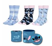 CERDÁ LIFE'S LITTLE MOMENTS Pack Calcetines 3 Piezas Stitch Calzini, Multicolore, 36-43 Unisex-Adulto