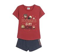 CERDÁ LIFE'S LITTLE MOMENTS Donna Harry Potter | Pigiama di Cotone 100% da 2 Pezzi Set, Rosso, Normale Bambine e Ragazze