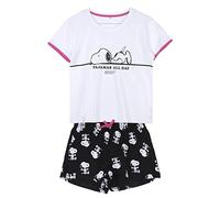 CERDÁ LIFE'S LITTLE MOMENTS Donna Snoopy | Pigiama di Cotone 100% da 2 Pezzi Set, Bianco, Normale Bambine e Ragazze