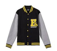 CERDÁ LIFE'S LITTLE MOMENTS Felpa Harry Potter con Chiusura a Bottoni Sweatshirt, Nero, Grigio E Giallo, S Unisex-Adulto