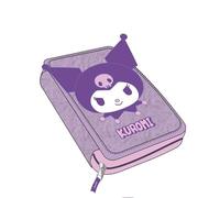 CERDÁ LIFE'S LITTLE MOMENTS Hello Kitty Kuromi - Astuccio per bambini, con 2 scomparti con cerniera, per scuola, arte e viaggio