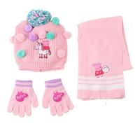 CERDÁ LIFE'S LITTLE MOMENTS Infantil Gorro, Guantes Y Bufanda Peppa Pig Invierno-Conjunto Térmico Niños Y Niñas, sciarpa Ideal Frío, 3 pezzi, taglia unica (confezione da 3)
