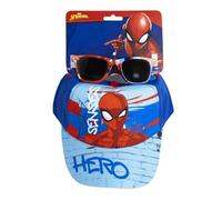 CERDÁ LIFE'S LITTLE MOMENTS Kit Estivo Bambino con Cappello e Occhiali da Sole Spider-Man, Protezione Solare UV, Prodotto con Licenza Marvel