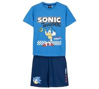 CERDÁ LIFE'S LITTLE MOMENTS Maglietta e pantaloncini Sonic - Colore blu - Taglia 8 anni - Set bambino - Realizzato in 100% cotone 220 g/m2 - Stampa Sonic - Prodotto originale disegnato in Spagna