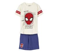 CERDÁ LIFE'S LITTLE MOMENTS Maglietta e pantaloncini Spiderman - Bianco, rosso e blu - Taglia 6 anni - Realizzati in cotone 220 g/m2 - Stampa Spiderman - Prodotto originale disegnato in Spagna