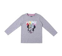 CERDÁ LIFE'S LITTLE MOMENTS Manga Larga Niña de Minnie Mouse-Licencia Oficial Disney, Multicolor, Regular-Camiseta Que coince con su Talla Actual para Niñas