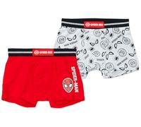 CERDÁ LIFE'S LITTLE MOMENTS Marvel Spider-Man Boxer Bambino Set 2 Pezzi in Cotone Elasticizzato - Intimo Ufficiale - Taglie 4/5 6/8 8/10 [1637 Grigio/Rosso - 4-5 Anni]