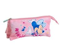 CERDÁ LIFE'S LITTLE MOMENTS Minnie, astuccio per scuola grande, resistente e multifunzionale per bambini e ragazze di Minnie, Rosa, Portatutto compatto, chiusura sicura, facile da trasportare