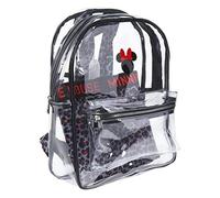 CERDÁ LIFE'S LITTLE MOMENTS, Mochila De Playa Transparente Minnie Mouse Con Compartimento Interior Impreso Unisex Niños, Negro, L