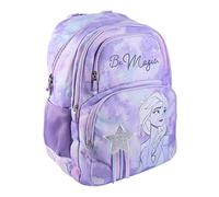 CERDÁ LIFE'S LITTLE MOMENTS, Mochila Frozen 2 con Bolsillo Frontal y Malla Lateral para Niña | Colección Escolar-Licencia Oficial Disney para Niñas, Morado, Estándar