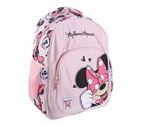 CERDÁ LIFE'S LITTLE MOMENTS Mochila Minnie Mouse con Bolsillo Frontal y Malla Lateral para Niña | Colección Escolar Estampada-Licencia Oficial Disney, Multicolor, único (2100003825)