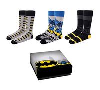 CERDÁ LIFE'S LITTLE MOMENTS Pack 3 Calcetines Algodón de Batman-Licencia Oficial DC Comics, Multicolor, 36 Unisex Adulto