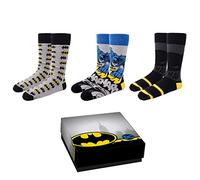 CERDÁ LIFE'S LITTLE MOMENTS Pack 3 Calzini Batman Cotton-Licenza Ufficiale DC Comics Cotton Socks 3 Pack-Licenza Ufficiale, Multicolor, Uomo, 40-46