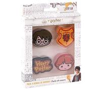 CERDÁ LIFE'S LITTLE MOMENTS - Pack 4 Gomas de Borrar con Formas de Harry Potter - Licencia Oficial Warner Bros (2100003582)