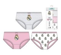 CERDÁ LIFE'S LITTLE MOMENTS Pack Braguitas Single Jersey 3 Piezas Real Madrid para Niñas - Ropa Interior Oficial Infantil Boxer a Pantaloncino, Multicolore, 2-3 Anni (Pacco da 3) Bambine e Ragazze