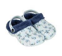 CERDÁ LIFE'S LITTLE MOMENTS | Pantofole da casa con zoccoli in pelle di pecora Stitch: comode e antiscivolo con fodera morbida per i fan Disney