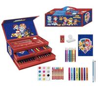 Valigetta Colori per Bambini di Paw Patrol - con Pennarelli, Acquarelli e Matite Colorate - con Quadernino per Disegnare - Prodotto Originale Elaborato in Spagna