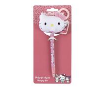 CERDÁ LIFE'S LITTLE MOMENTS Penna Hello Kitty con peluche | Penna con peluche Hello Kitty e anello, ideale per scrivere, decorare l'astuccio o portare nello zaino.