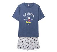CERDÁ LIFE'S LITTLE MOMENTS - Pigiama Corto da Uomo di Mickey Mouse | Pigiama in Cotone 100% di 2 Pezzi [ Maglietta + Pantaloncini Pigiama Uomo ] - Licenza Ufficiale Disney